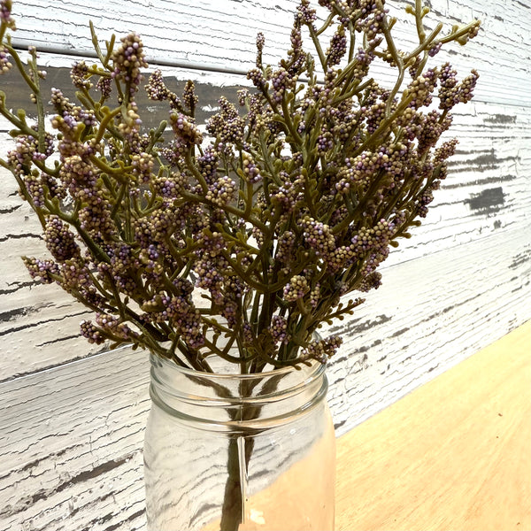 Rustic Purple Buds - Faux Greenery Stems