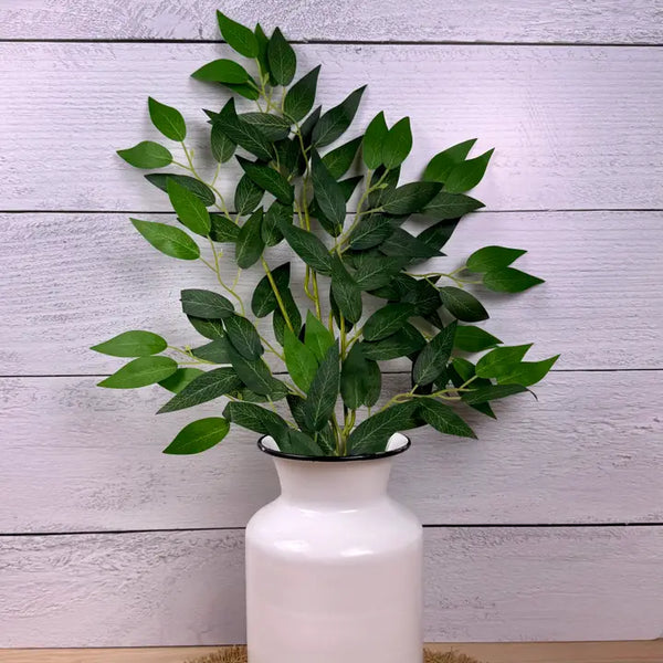 Summer Green Ficus Spray | Faux Greenery