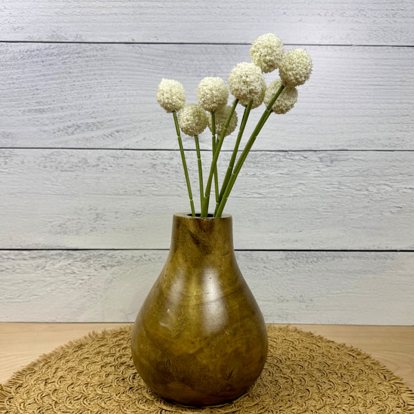 White Faux Billy Ball Bunch | Faux - 9 stems
