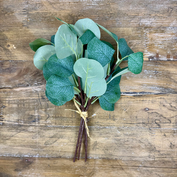 Silver Dollar Eucalyptus  - Bunch - Faux Greenery / Filler