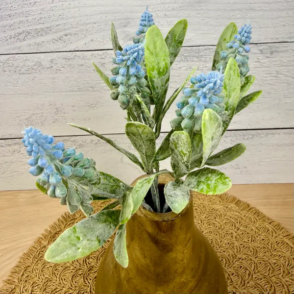 Blue Cockscomb | Faux Greenery Stem