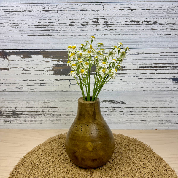 White Pompon Daisy Flowers - Faux Greenery / Filler