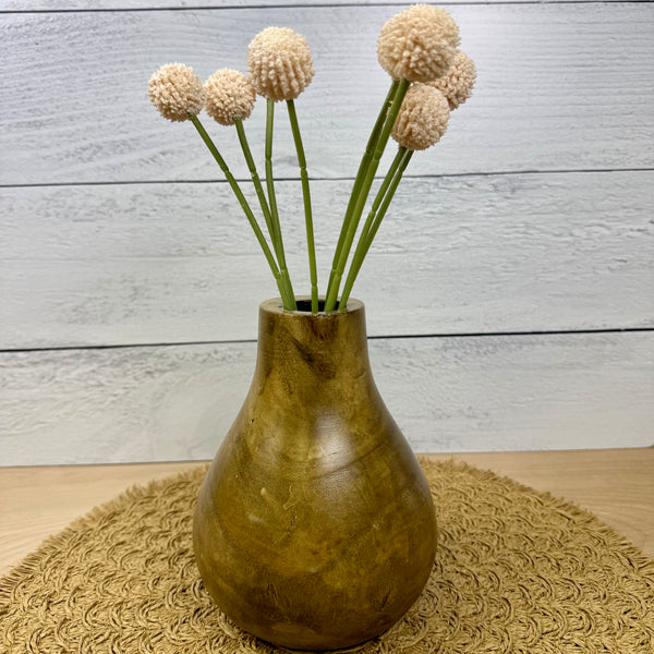 Baby Pink Faux Billy Ball Bunch | Faux - 9 stems