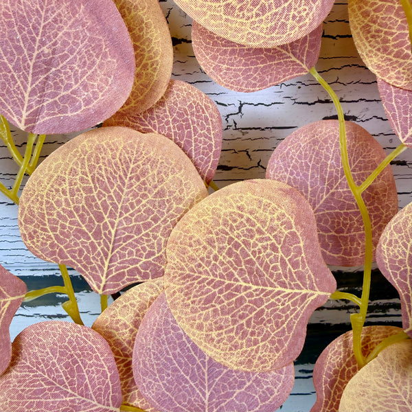 Apricot Eucalyptus Bush - Faux Greenery / Filler