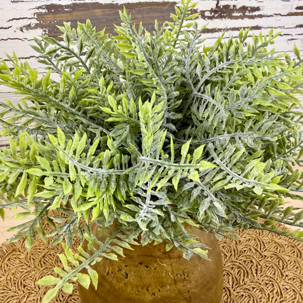 Flocked Boston Fern - Faux Greenery / Filler