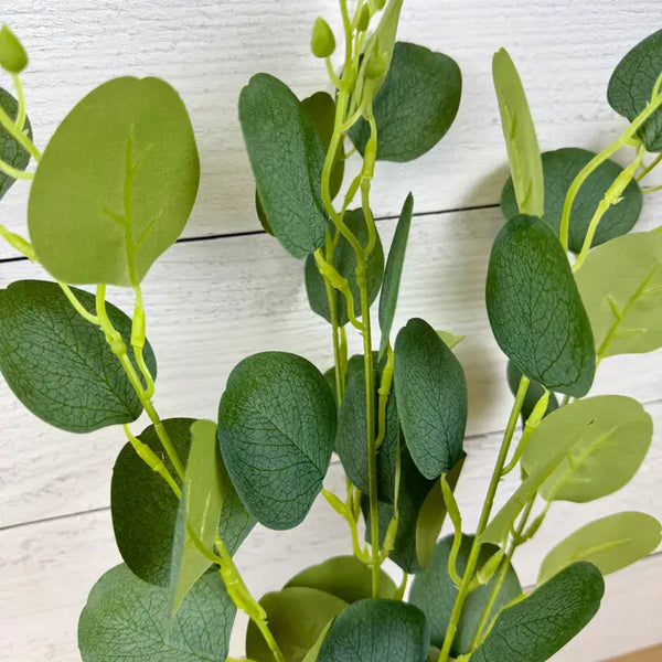 Seeded Silver Dollar Eucalyptus - Faux Greenery