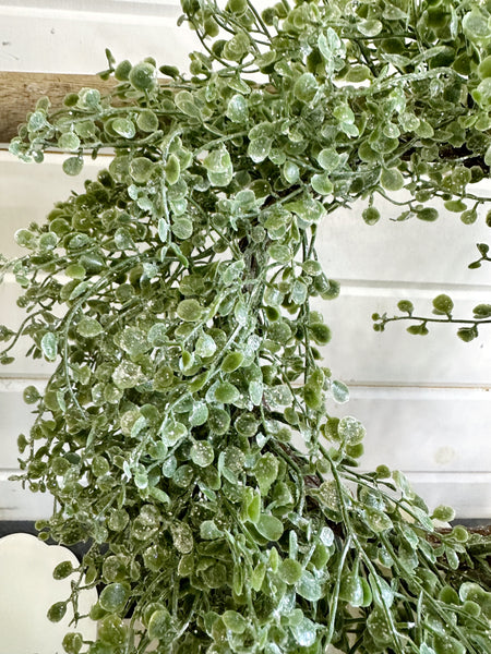 Sparkled Tiny Leaves- Mini Wreath