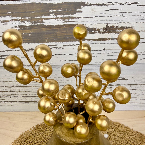 Gold Berry Pick Bundle of 3 - Faux Greenery / Filler