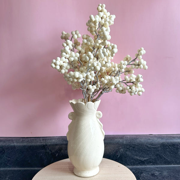 Cream Berry Stem | Artificial