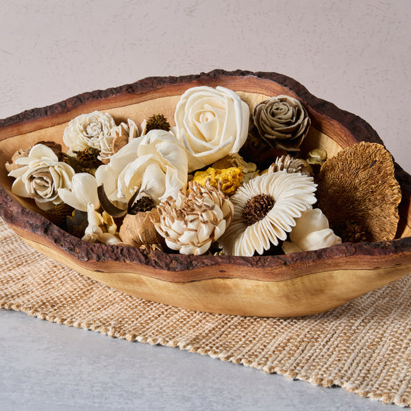Solar Flare - Pretty Potpourri with Wood Flowers - 3 oz (Unscented – Add Your Own Fragrance!)