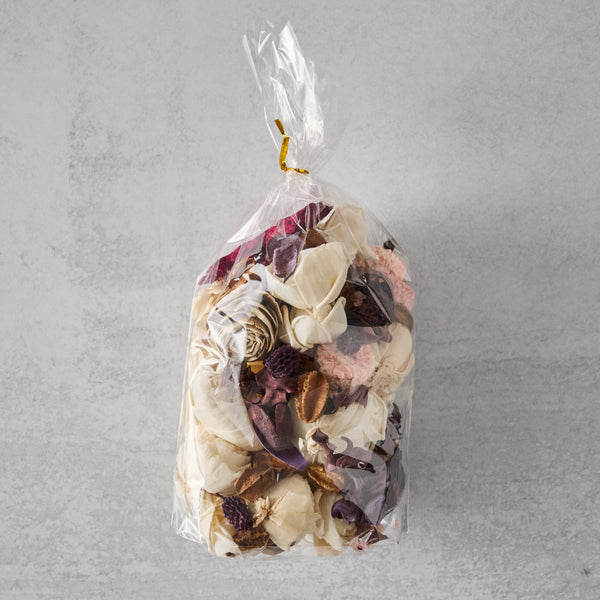 Flora - Pretty Potpourri with Wood Flowers - 3 oz (Unscented – Add Your Own Fragrance!)
