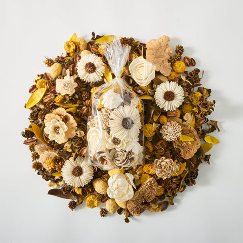 Solar Flare - Pretty Potpourri with Wood Flowers - 3 oz (Unscented – Add Your Own Fragrance!)