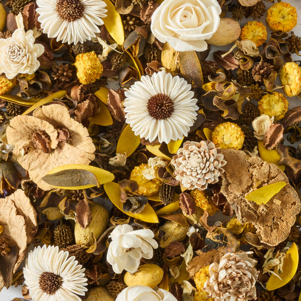 Solar Flare - Pretty Potpourri with Wood Flowers - 3 oz (Unscented – Add Your Own Fragrance!)