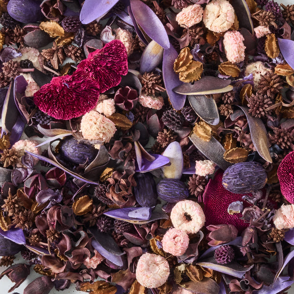 Flora - Pretty Potpourri with Wood Flowers - 3 oz (Unscented – Add Your Own Fragrance!)