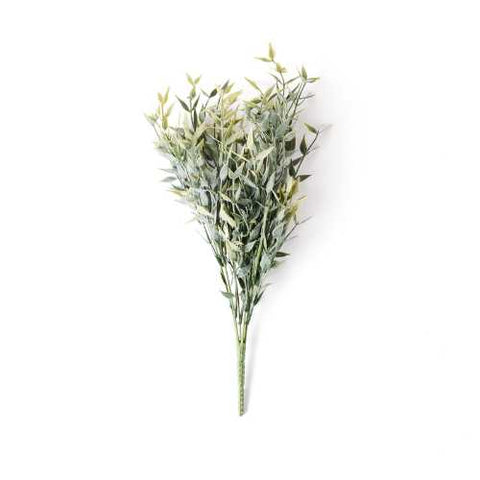 Case of Italian Ruscus Artificial Greenery 14” Stem | Matte Plastic - 300 stems
