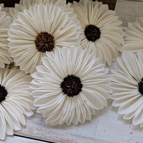 Gerbera- set of 12 - 3 inches - sola wood flowers wholesale