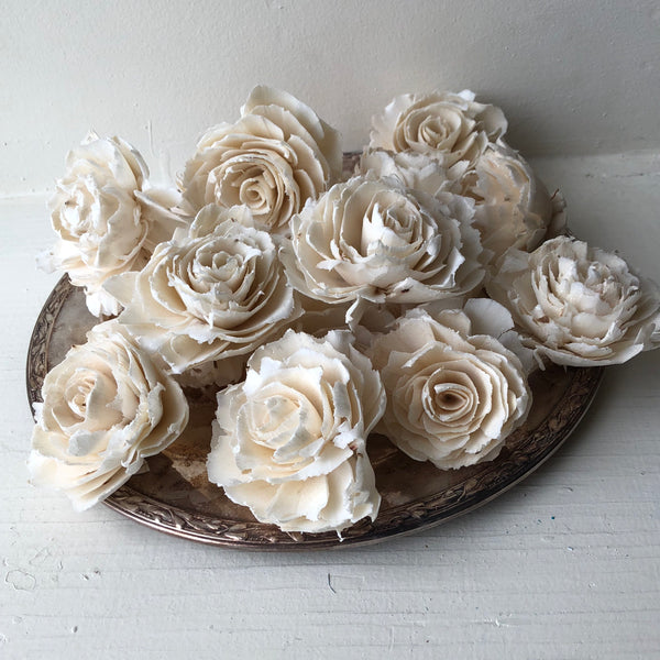 Sophia Flowers  - set of 12 - multiple sizes available - - sola wood flowers wholesale