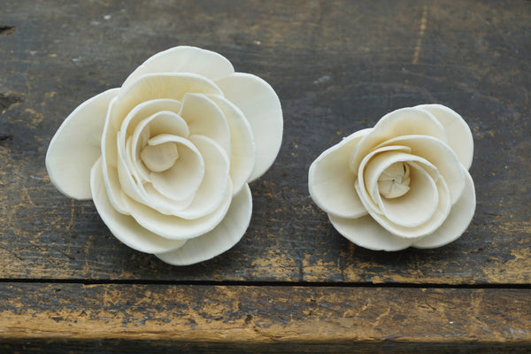 Buttercup Flower  - set of 12- multiple sizes available - - sola wood flowers wholesale