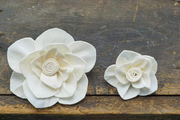 Whirl flower - set of 12- multiple sizes available - - sola wood flowers wholesale